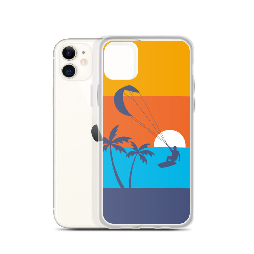 Kitesurfing Sunset iPhone Case BPA free