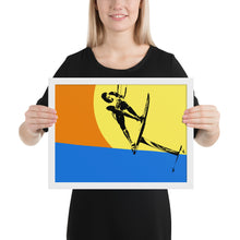 Load image into Gallery viewer, Suspended Kite Foiler - Framed matte paper poster
