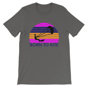 Born to Kite Electrosunset - 100% cotton Kitesurfing T-shirt