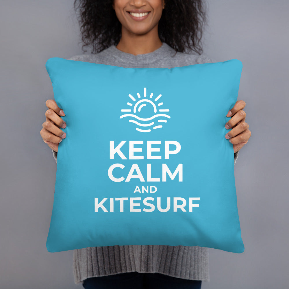 Keep Calm and Kitesurf - Kitesurfing Cushion