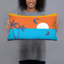 Load image into Gallery viewer, Kitesurfing Sunset Cushion/Pillow (Surfboard Edition)