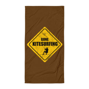 Gone Kitesurfing Towel - Brown