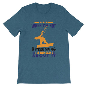 Thinking about Kitesurfing - 100% cotton Kitesurfing T-shirt