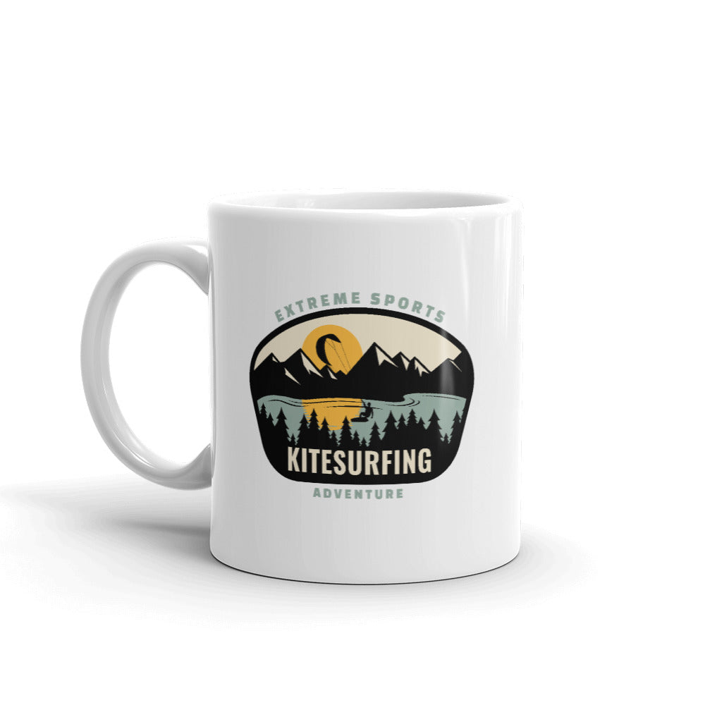 Kitesurfing Mountains Mug