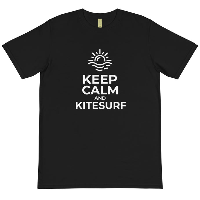 Keep Calm and Kitesurf - 100% Organic Cotton Kitesurfing T-shirt