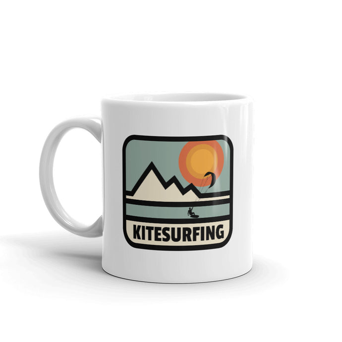 Kitesurfing Mountain Retro Mug