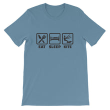 Load image into Gallery viewer, Eat Sleep Kite - 100% cotton Kitesurfing T-shirt