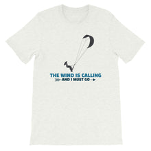 Load image into Gallery viewer, Wind is Calling - 100% cotton Kitesurfing T-shirt