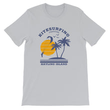 Load image into Gallery viewer, Kitesurfing Paradise Unhooked, Hayling Island - 100% cotton Kitesurfing T-shirt