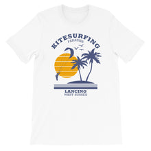 Load image into Gallery viewer, Kitesurfing Paradise Unhooked, Lancing - 100% cotton Kitesurfing T-shirt