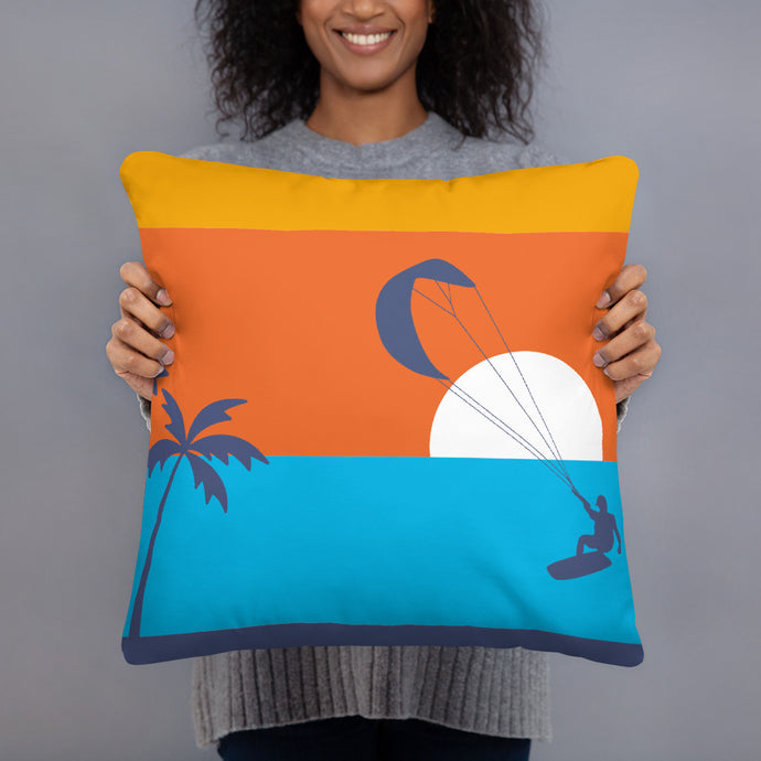 Kitesurfing Sunset Cushion/Pillow