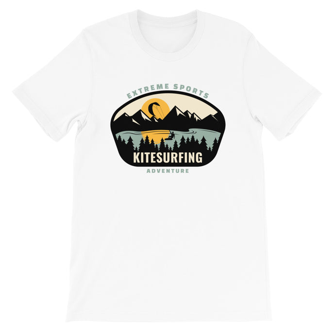 Kitesurfing Mountains - 100% cotton Kitesurfing T-shirt