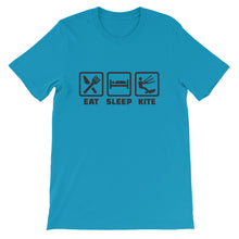 Load image into Gallery viewer, Eat Sleep Kite - 100% cotton Kitesurfing T-shirt