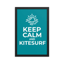 Load image into Gallery viewer, Keep Calm and Kitesurf - Framed poster