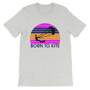 Born to Kite Electrosunset - 100% cotton Kitesurfing T-shirt