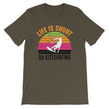 Load image into Gallery viewer, Life is Short - 100% cotton Kitesurfing T-shirt