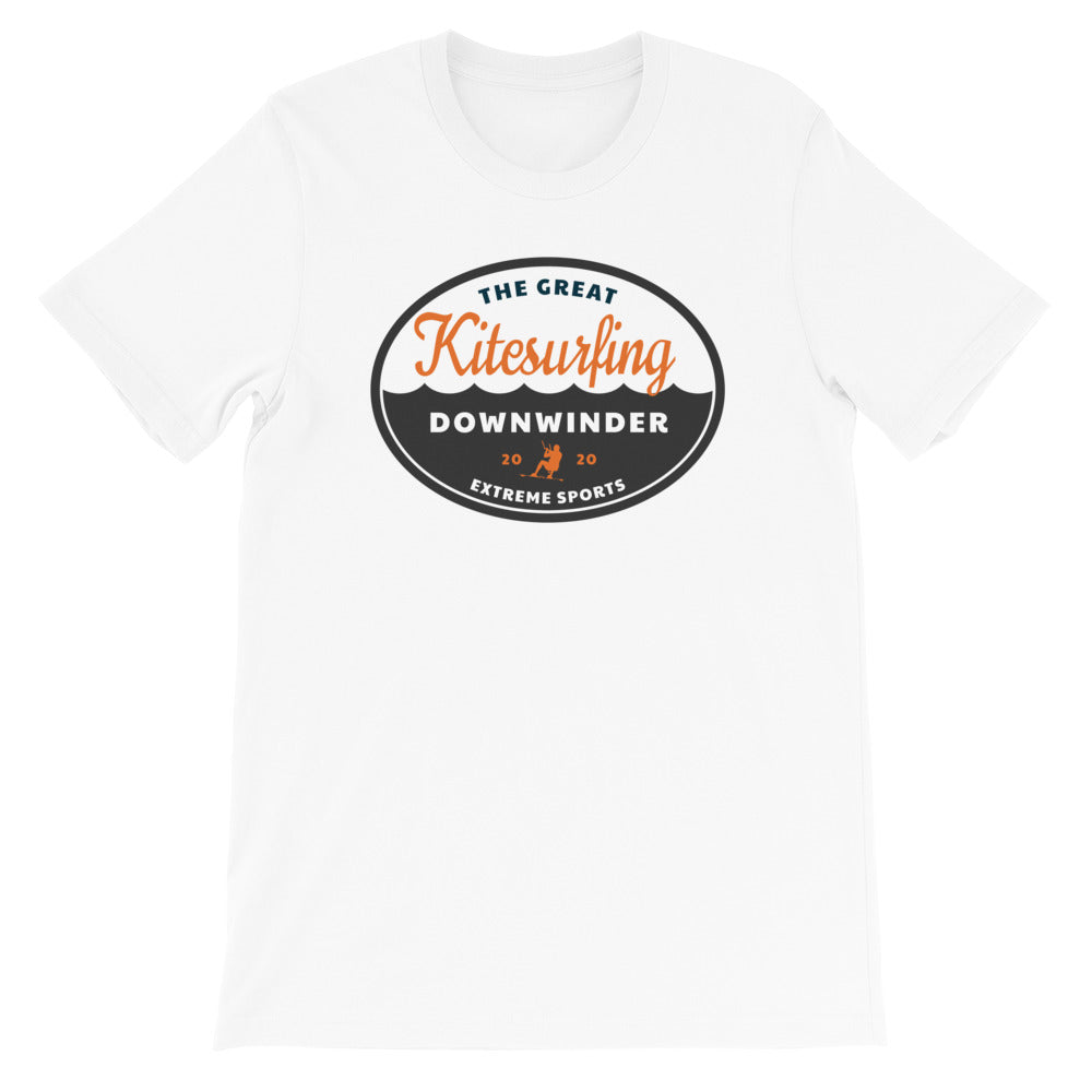 The Great Kitesurfing Downwinder - 100% cotton Kitesurfing T-shirt