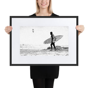 Winter Kitesurfer - Framed matte paper poster