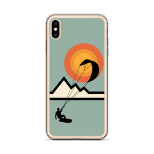 Mountain Kitesurfing Sunset - iPhone Case (BPA free)
